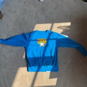 Nike Vibrant Blue Crewneck with Star Accent